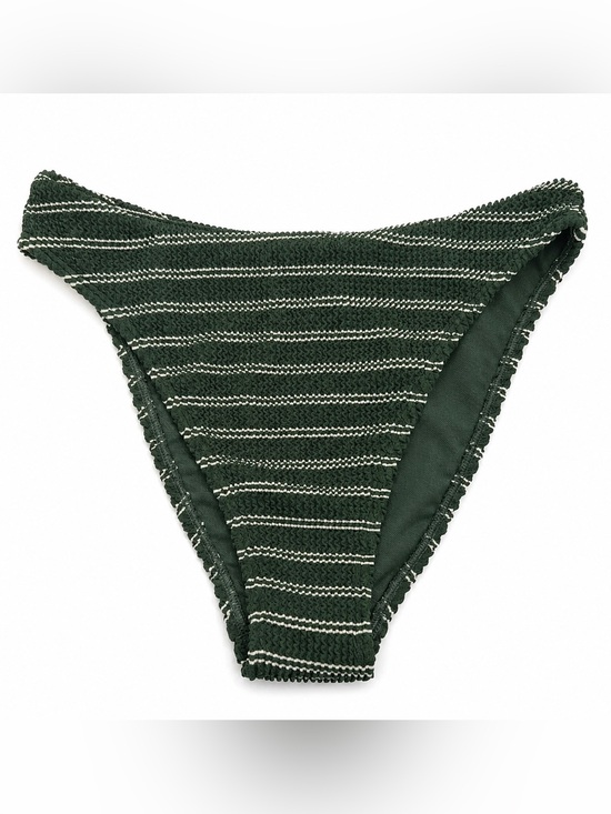 Abercrombie & Fitch Other - ABERCROMBIE & FITCH High Waisted Striped Dark Green Bikini Bottom XS